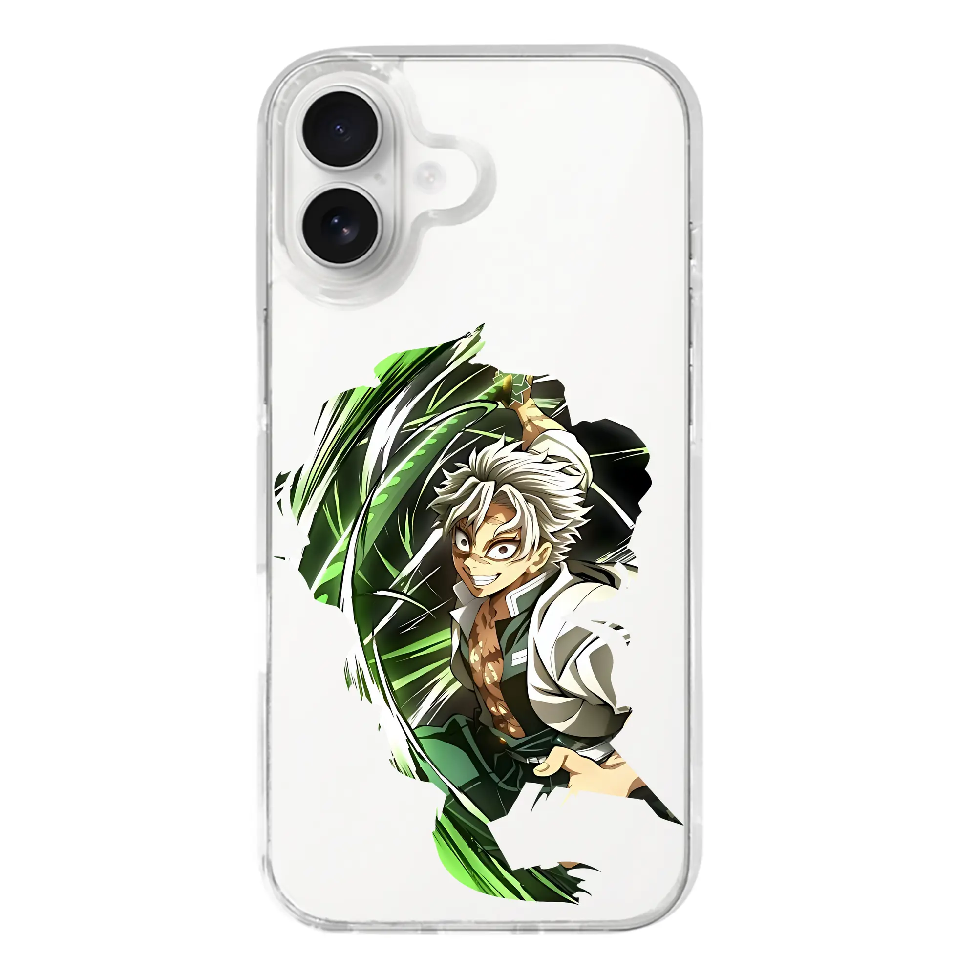 鬼滅の刃 グッズ,不死川 実弥 - iPhone 17シリーズ 透明スマホケース – 薄型・耐衝撃・精密フィット保護カバー